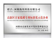 低碳專利標(biāo)準(zhǔn)化示范企業(yè)